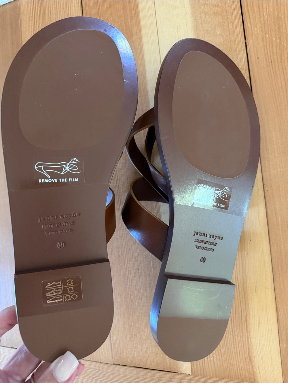 🆕Jenni Kayne Scarlett Leather Sandals in Saddle size 40 - Picture 7 of 9